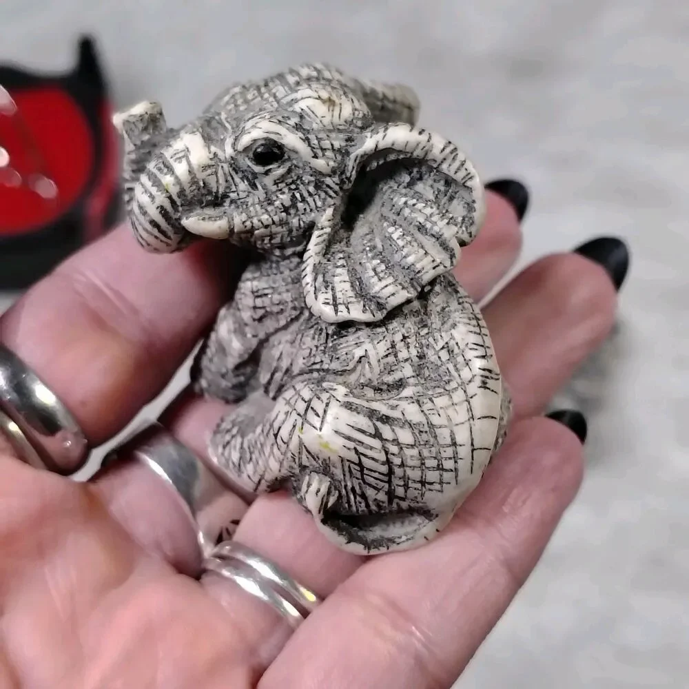 VTG Inspired Elephant Good Luck Figure 